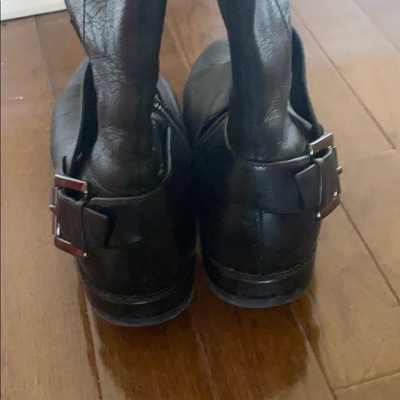 Cole Haan Black Leather Moto Boots Size 7 - Picture 9 of 9